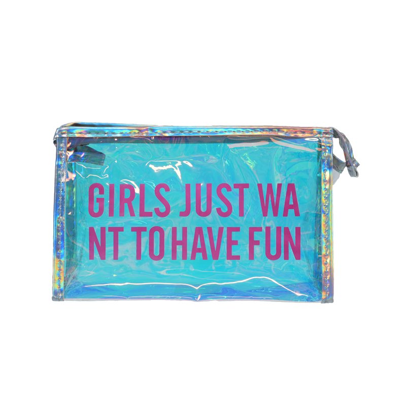 CB046 PVC Holographic Makeup Pouch Supplier