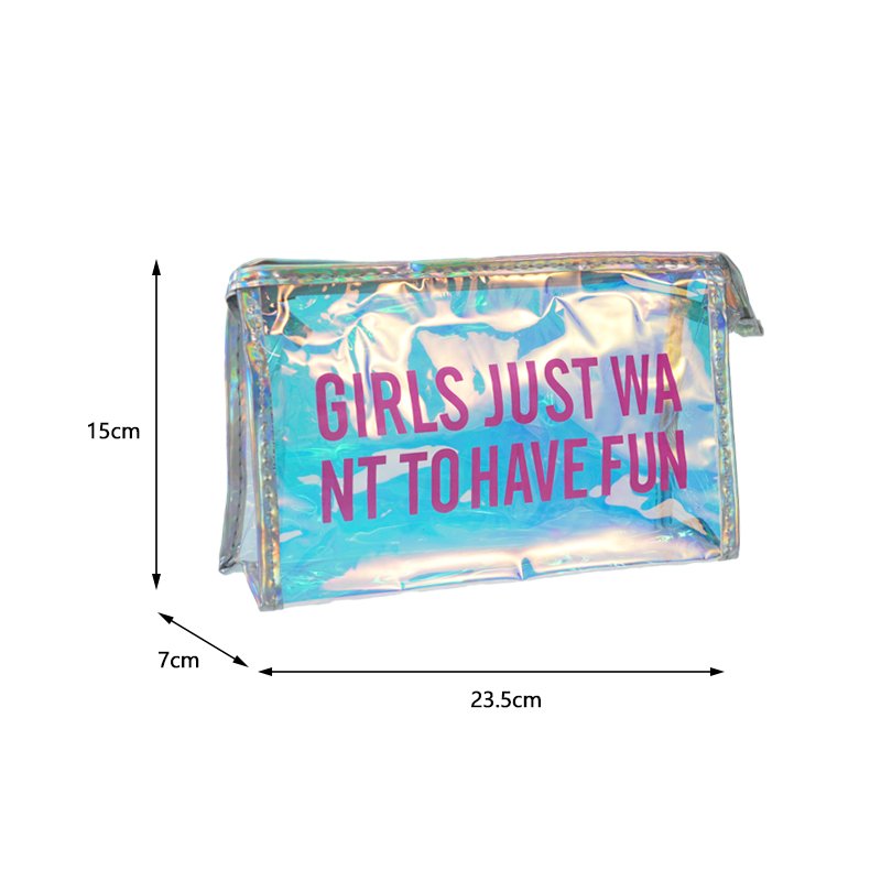 CB046 PVC Holographic Makeup Pouch Supplier