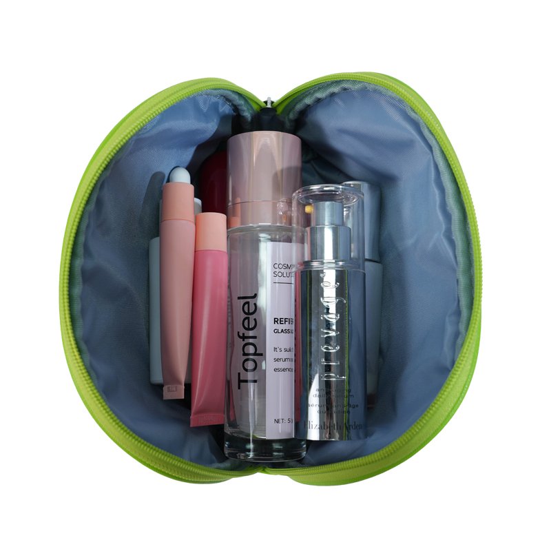 CB032 Factory PU Custom Green Makeup Pouch