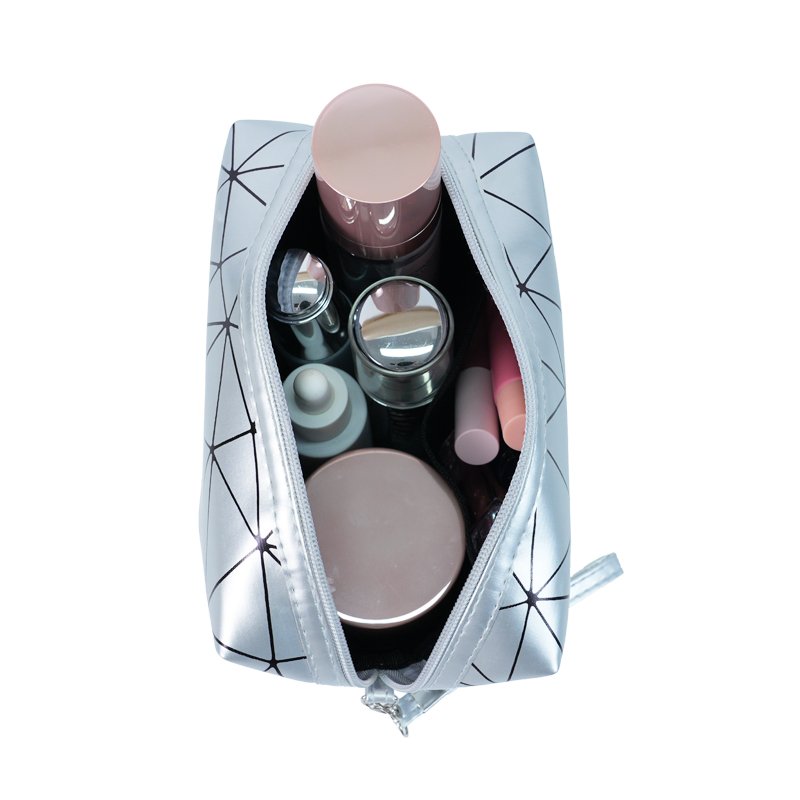 CB011 Wholesale Geometric Pattern Wristlet Makeup Bag Handbag