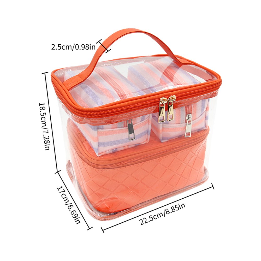 CB056 Travel Large Cosmetic Cases 4-Pieces Makeup Bag Supplier