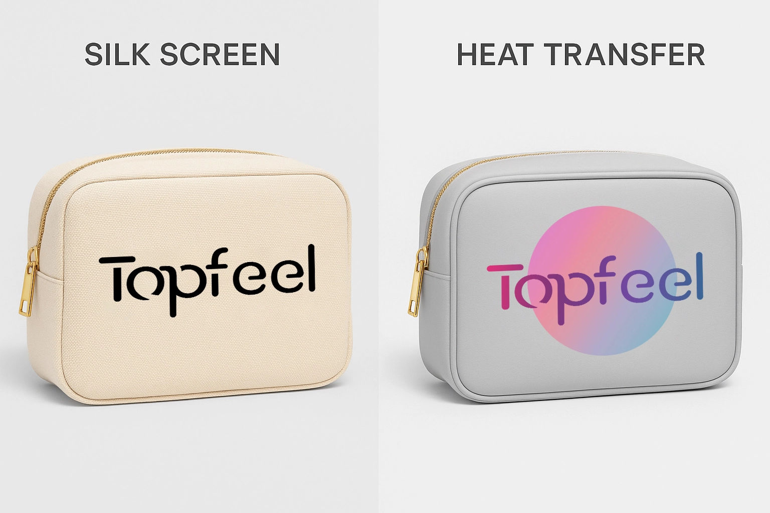 Silk Screen vs Heat Transfer: Which Logo Printing Method Suits Your Cosmetic Bag?