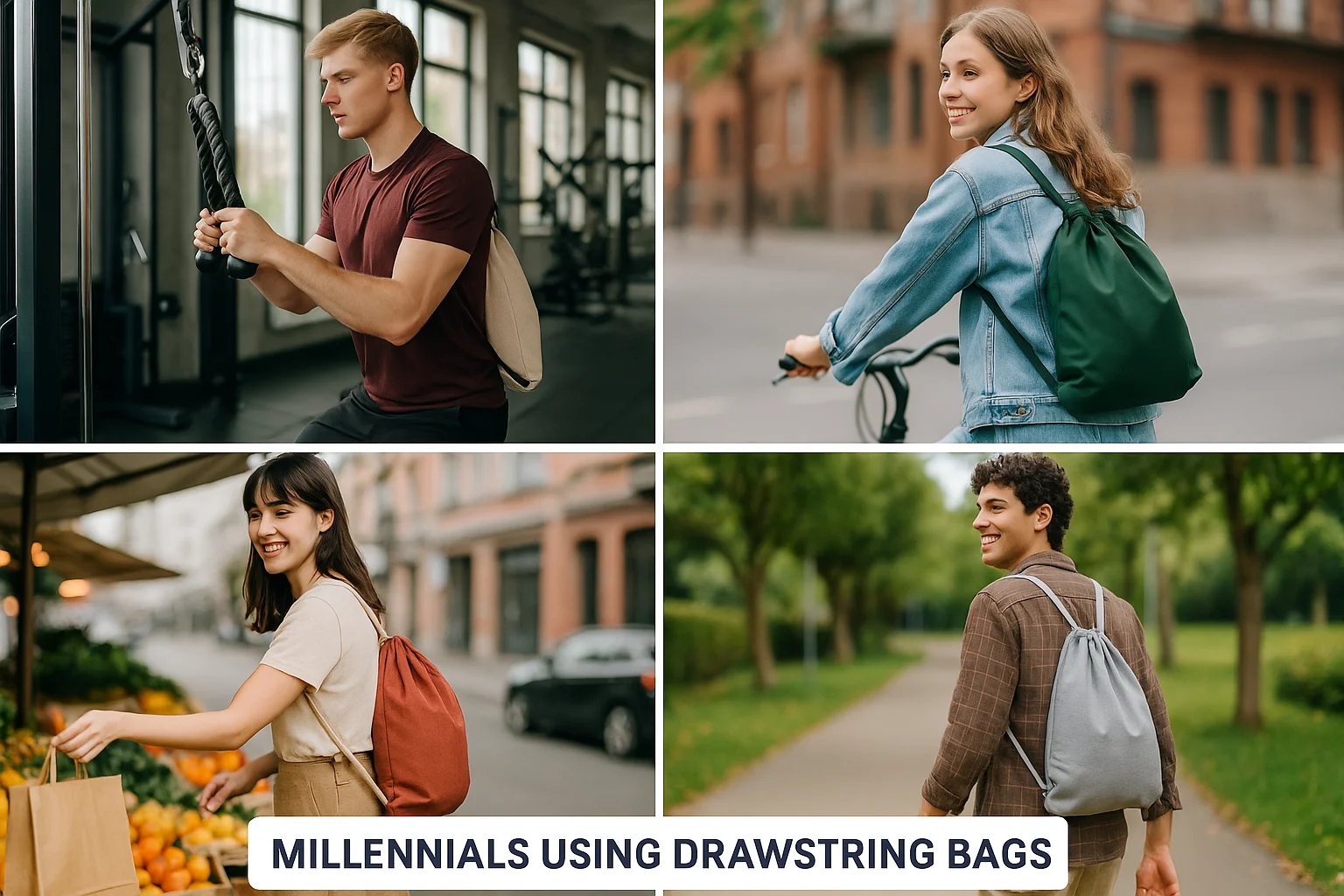 Why Are Millennials Choosing Drawstring Bags for Daily Use