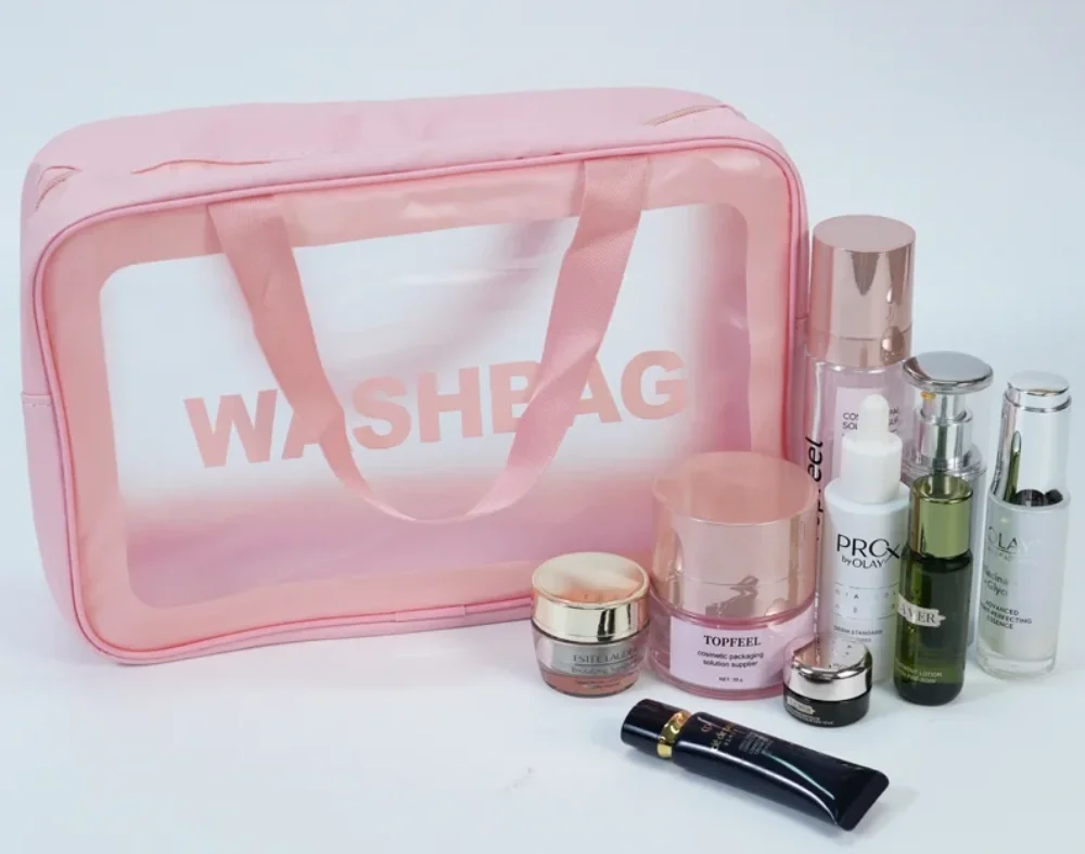 clear cosmetic bag
