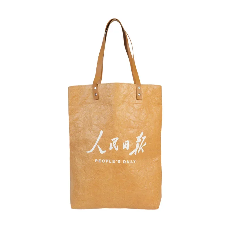 Customized Dupont Paper Large Eco Portable Tote Bag