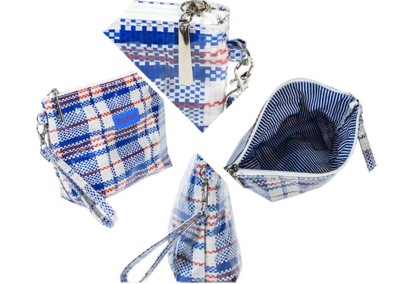 Portable Woven Pattern Bracelet Bag