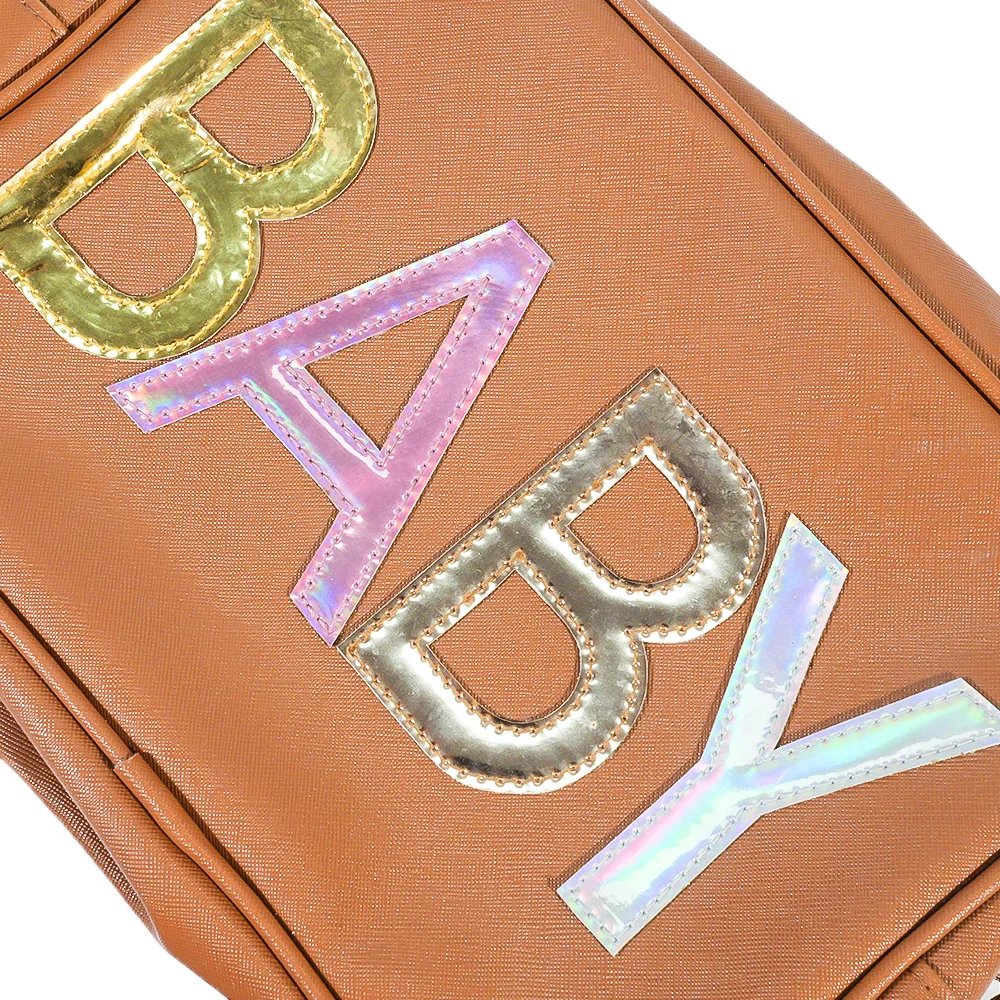 Patch Letter Logo Shoulder Bag