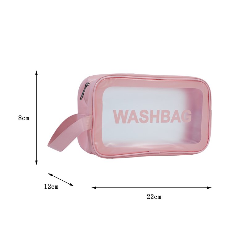 CB039 PVC Handheld Makeup Bag Storage Bag with Zipper