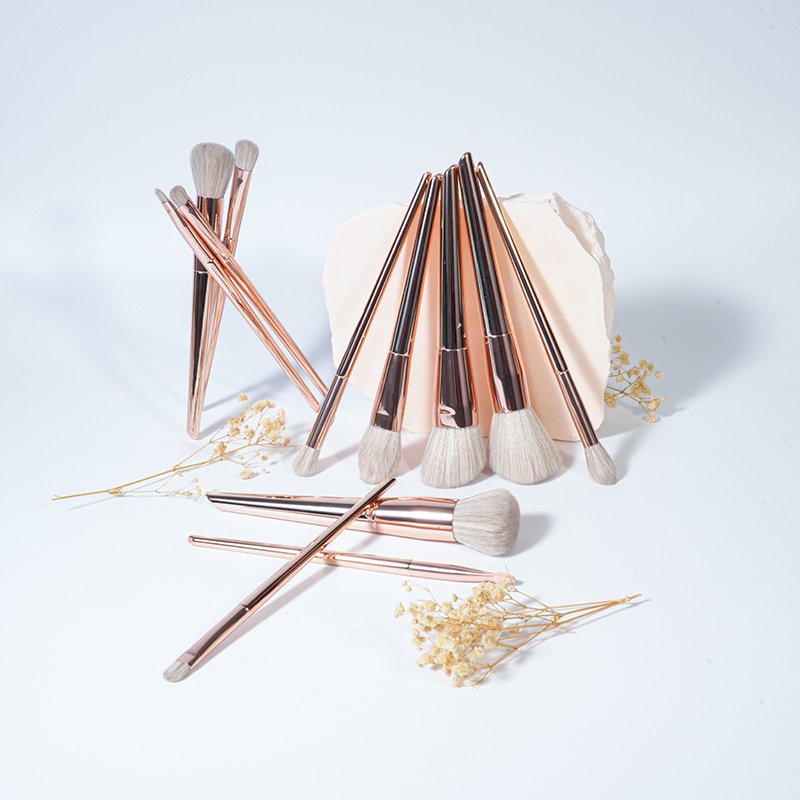 CF02 Custom Logo 12-Piece Face & Eye Brush Set Manufacturer