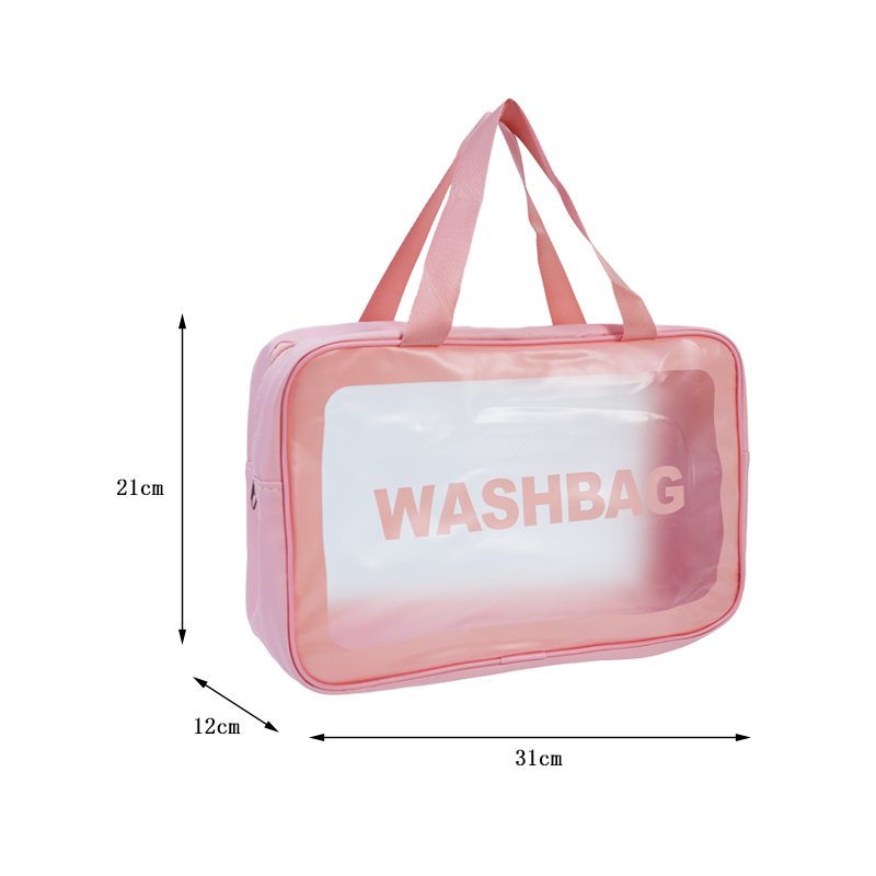CB039 PVC Handheld Makeup Bag Storage Bag with Zipper