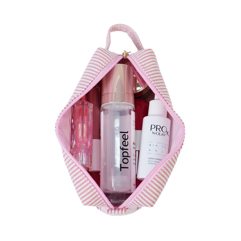 CB051 Customizable Letter Embroidery Makeup Clutch Bag Set