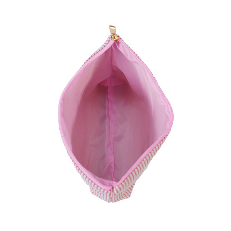 CB051 Customizable Letter Embroidery Makeup Clutch Bag Set