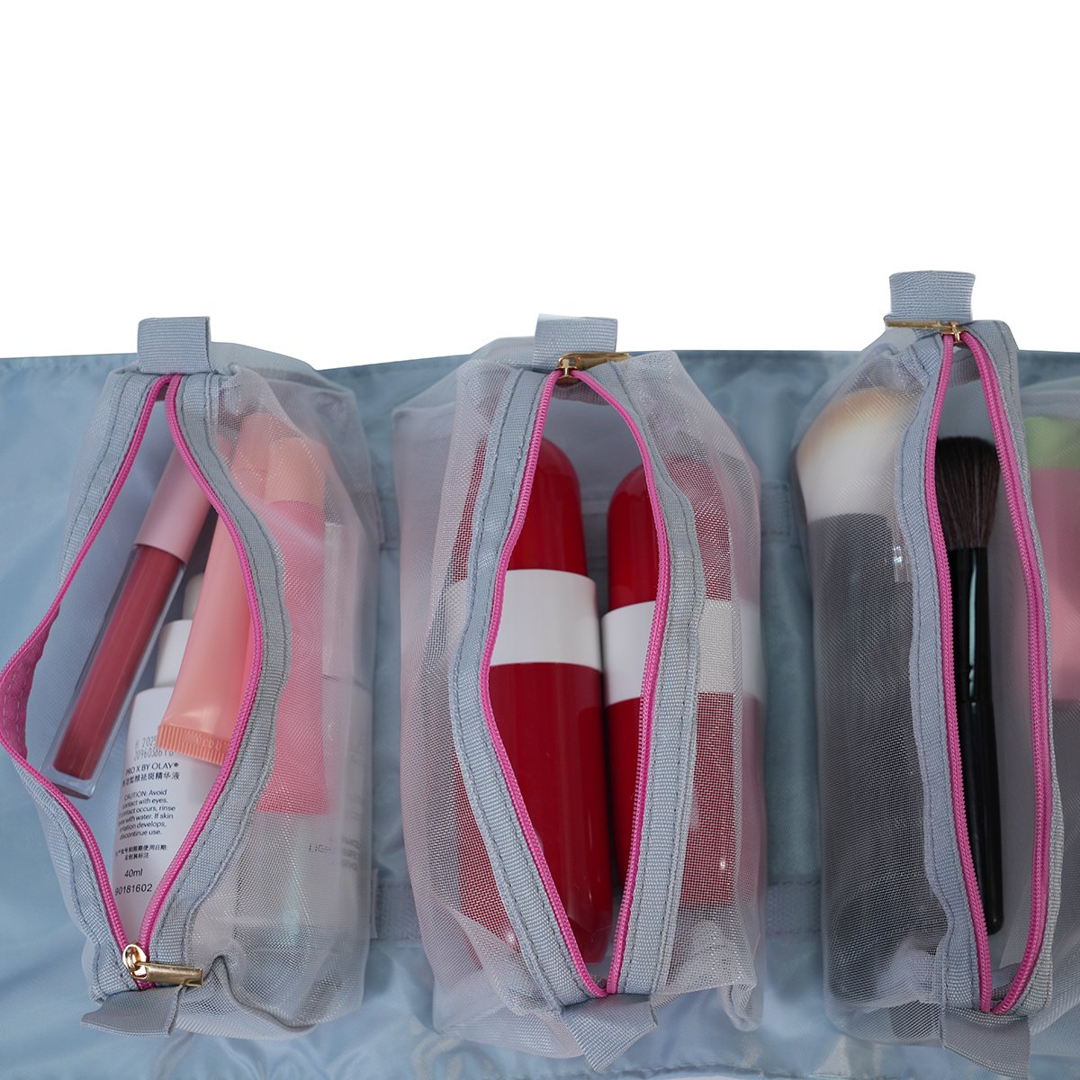 CB037 4-in-1 Compact Detachable Hanging Travel Toiletry Bag Portable Supply