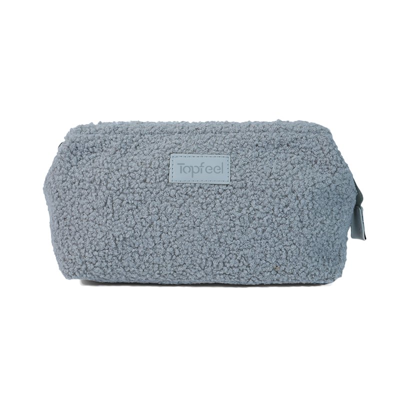 Soft Fuzzy Makeup Clutch Cosmetic Pouch Organizer