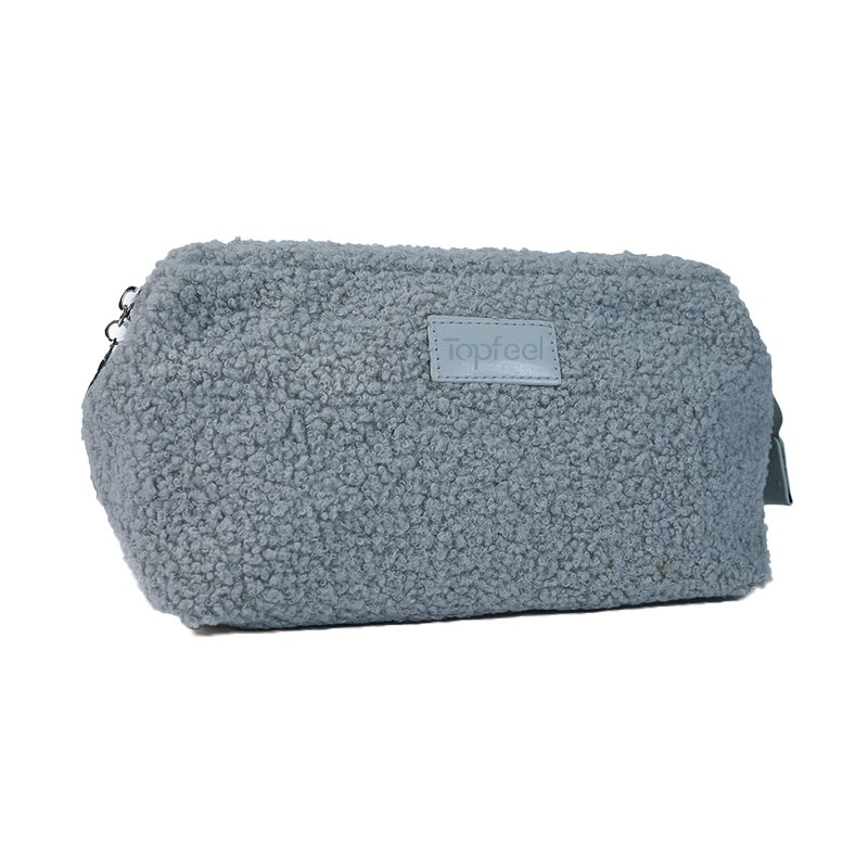 Soft Fuzzy Makeup Clutch Cosmetic Pouch Organizer