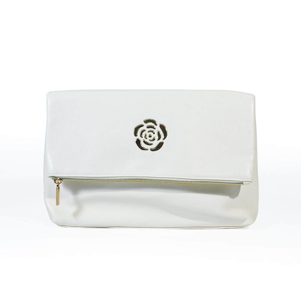 CB019 Manufacturing White Camellia PU Makeup Bag Set