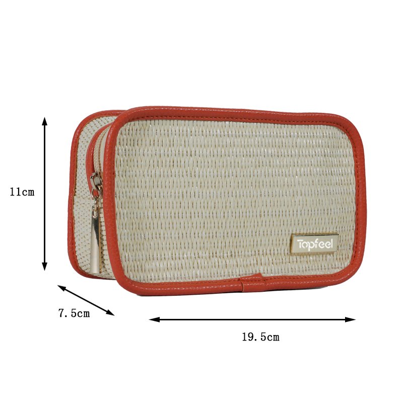 CB028 Bulk Plant Woven Makeup Bag Cosmetic Bag Set