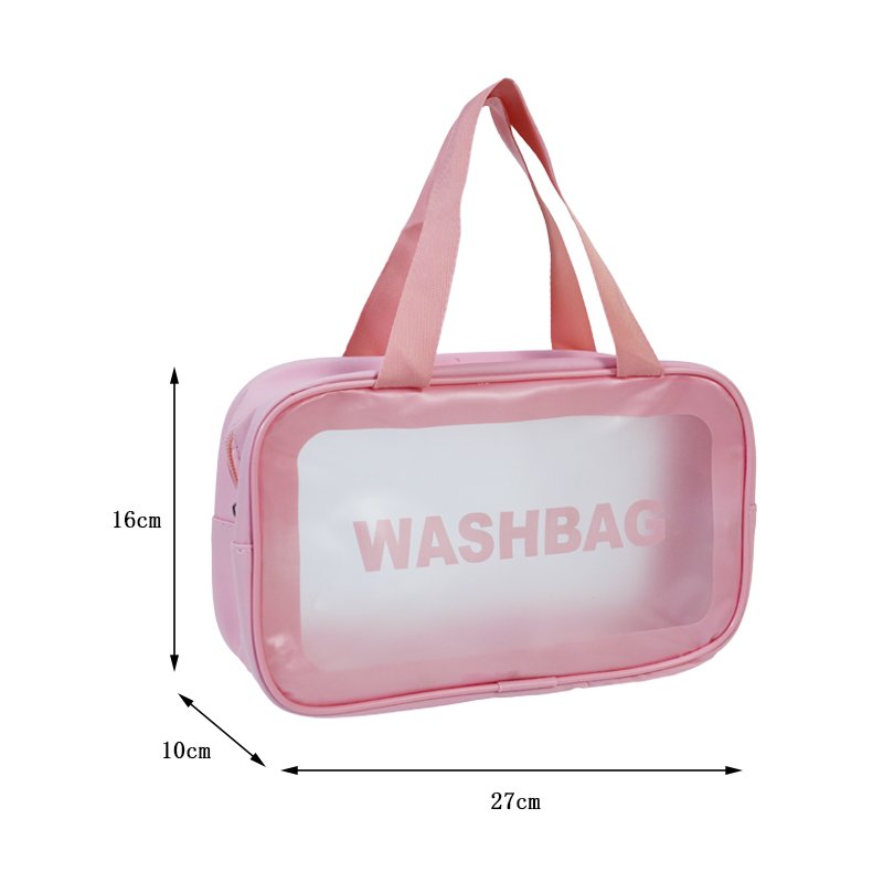 CB039 PVC Handheld Makeup Bag Storage Bag with Zipper