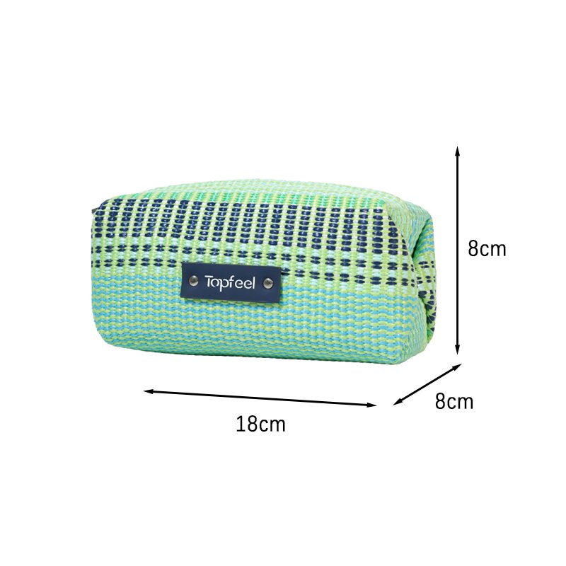 CB064 Simple Woven Makeup Zipper Bag Supplier