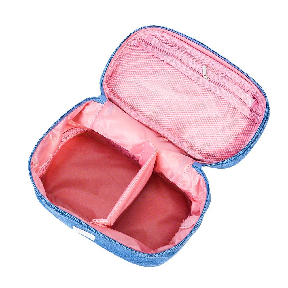 CB035 Customizable Call Me Train Case Travel Cosmetic Bag