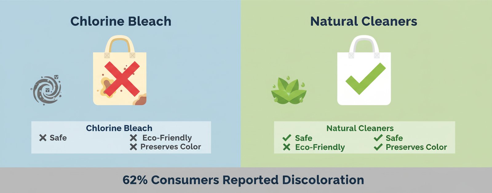 캔버스 가방에 표백제를 사용할 수 있나요