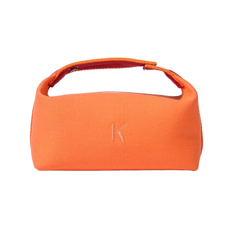 CB085 Factory Compact Canvas Handbags Minimalist Makeup Bag