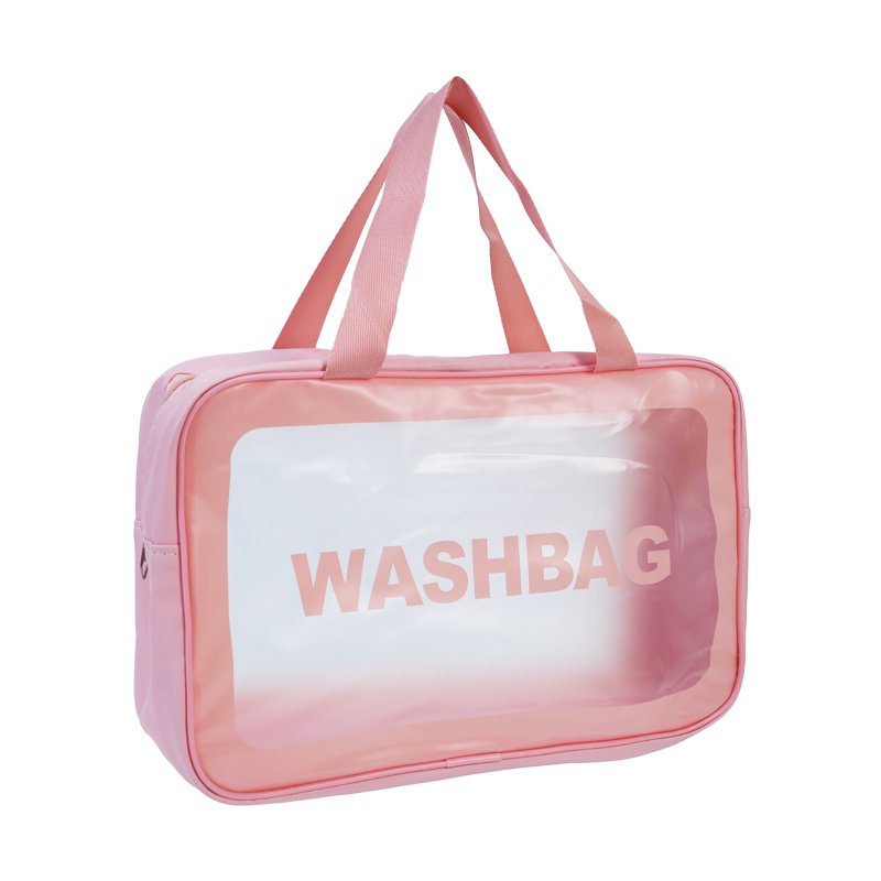 CB039 PVC Handheld Makeup Bag Storage Bag with Zipper