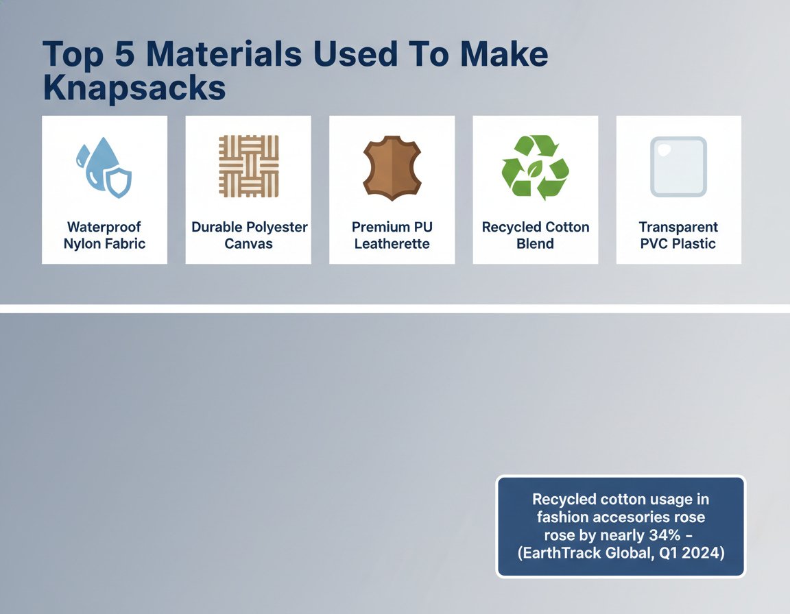 Иконки материалов: нейлон, холст, кожзаменитель, хлопок, пластик