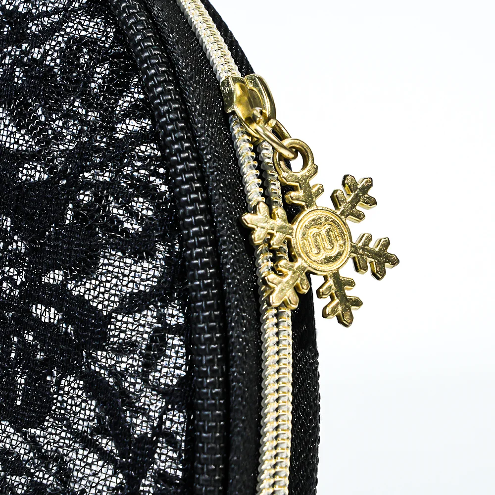 CB004 Elegant Black Lace Translucent Makeup Bag Pouch Organizer