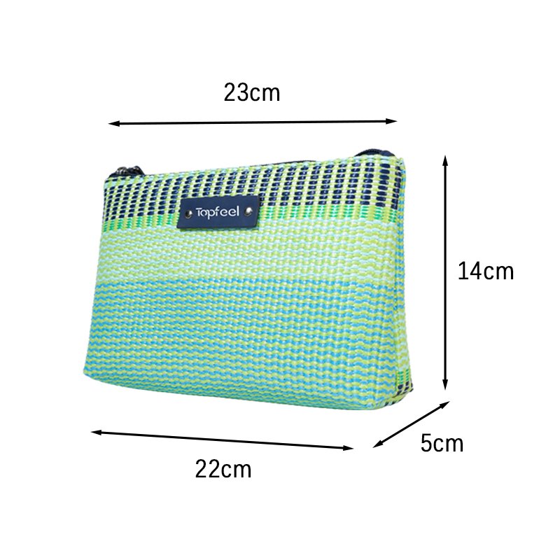 CB064 Simple Woven Makeup Zipper Bag Supplier