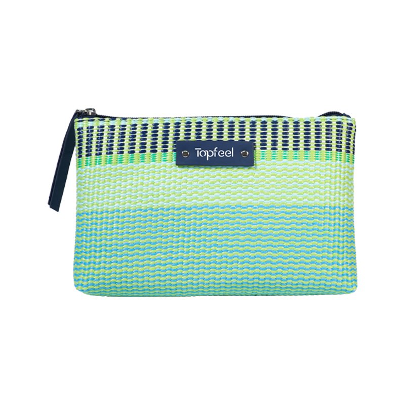 CB064 Simple Woven Makeup Zipper Bag Supplier
