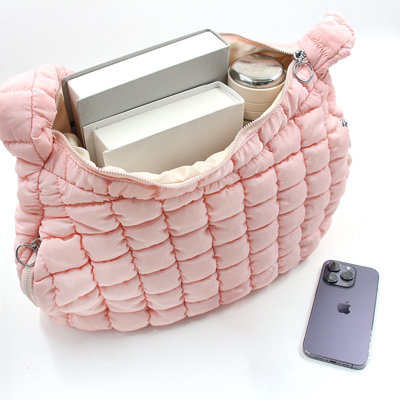 CB058 Puffy Pleated Cloud Bubble Cosmetic Bag Supplier