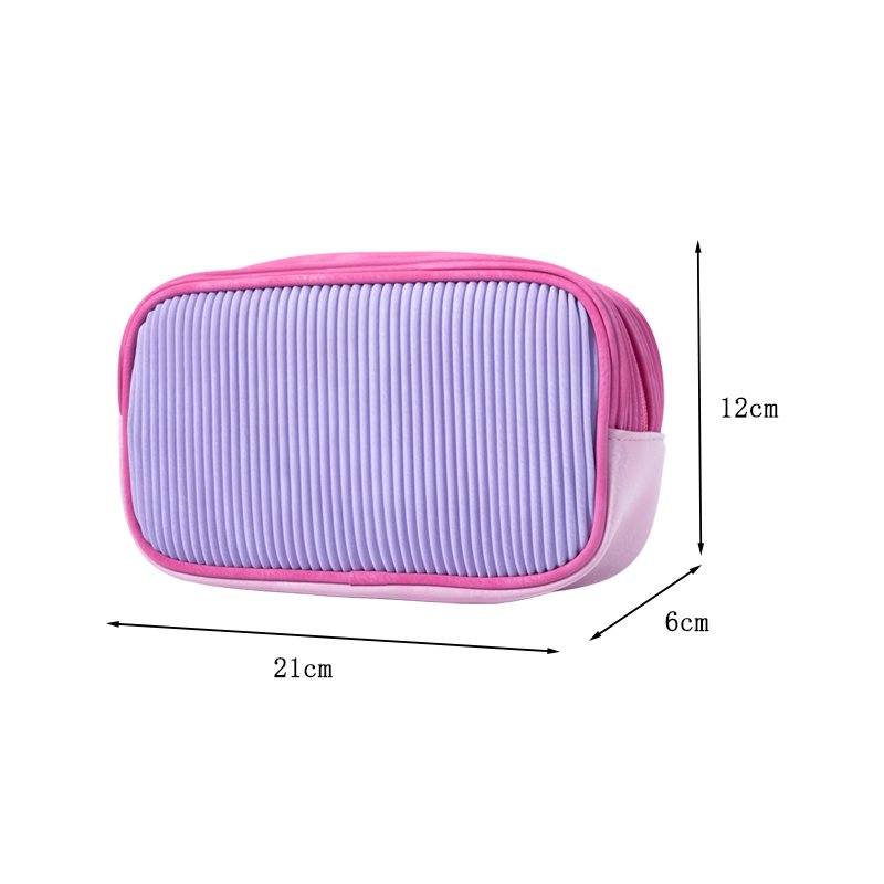 CB076 Waterproof Custom Soft Travel Makeup Pouch PU Cosmetic Bag