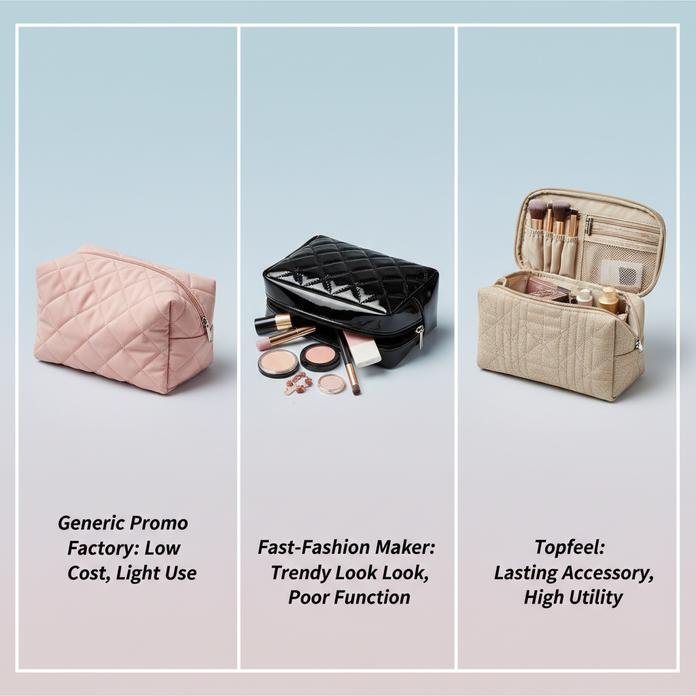 How Quilted Makeup Bags From Topfeel Outperform Generic Pouches