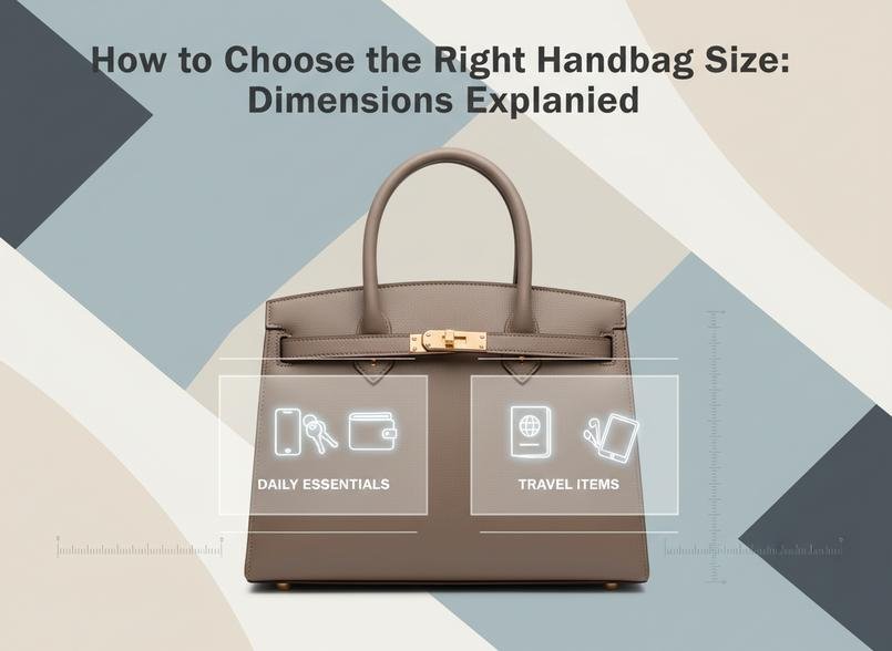 핸드백의 치수를 정확하게 측정하는 방법
