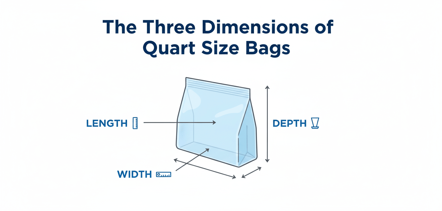 Three Key Dimensions Of A Quart Size Bag