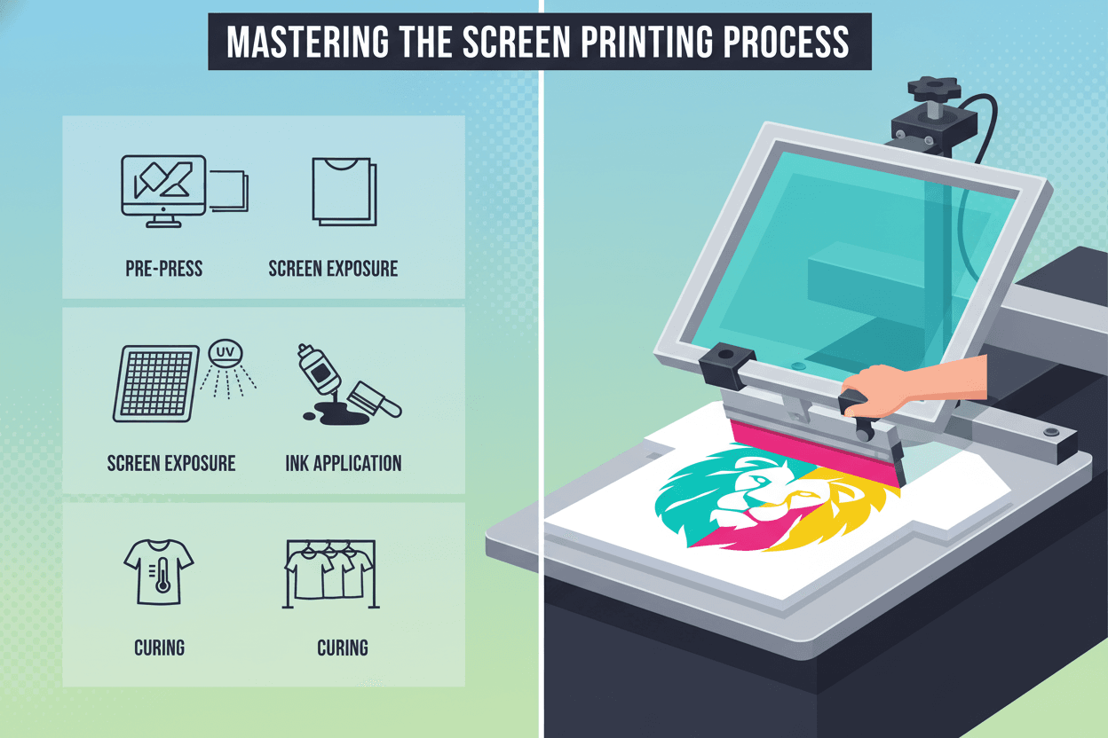 Stages Of The Screen Printing Process