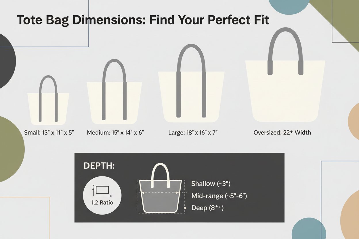 Standard Tote Bag Measurements The Ultimate Size Chart