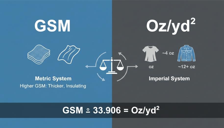 Der endgültige Stoffgewicht-Leitfaden: Verstehen Sie GSM und Oz klar