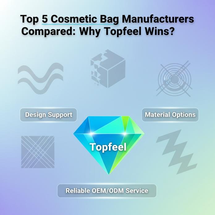 Top 5 Cosmetic Bag Manufacturers Compared: Why Topfeel Wins?